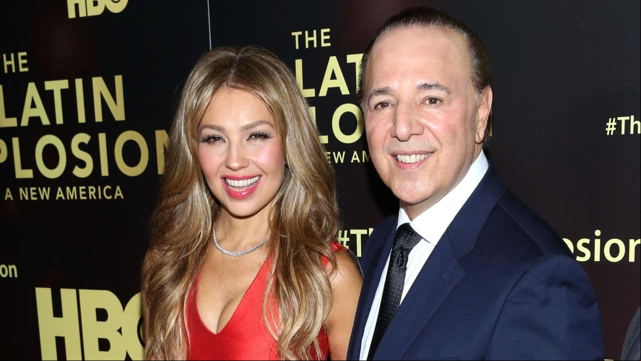 Thalía y su esposo Tommy Mottola
