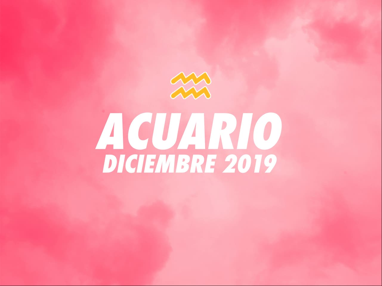 Horóscopo Acuario: diciembre 2019