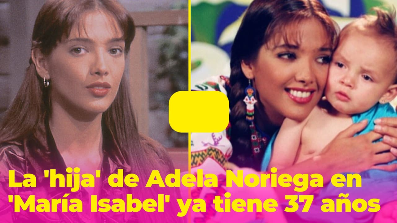 ¿Recuerdas a la 'hija' de Adela Noriega en 'María Isabel'? Ya tiene 37 años y es una famosa cantante