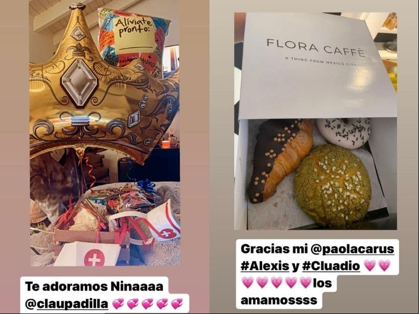 Galilea Montijo presume los detalles que ha recibido tras dar positivo por segunda vez a Covid-19.