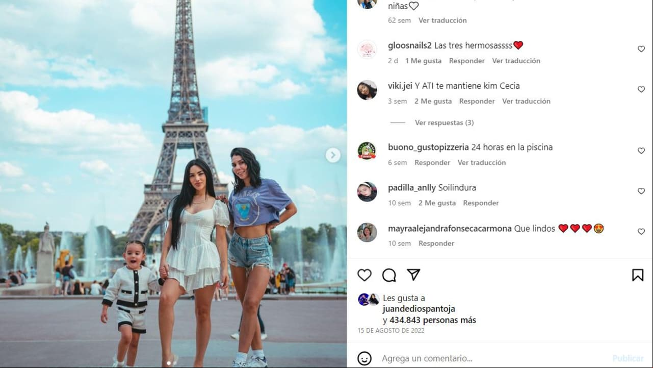 Cecia es muy cercana a Kimberly Loaiza.