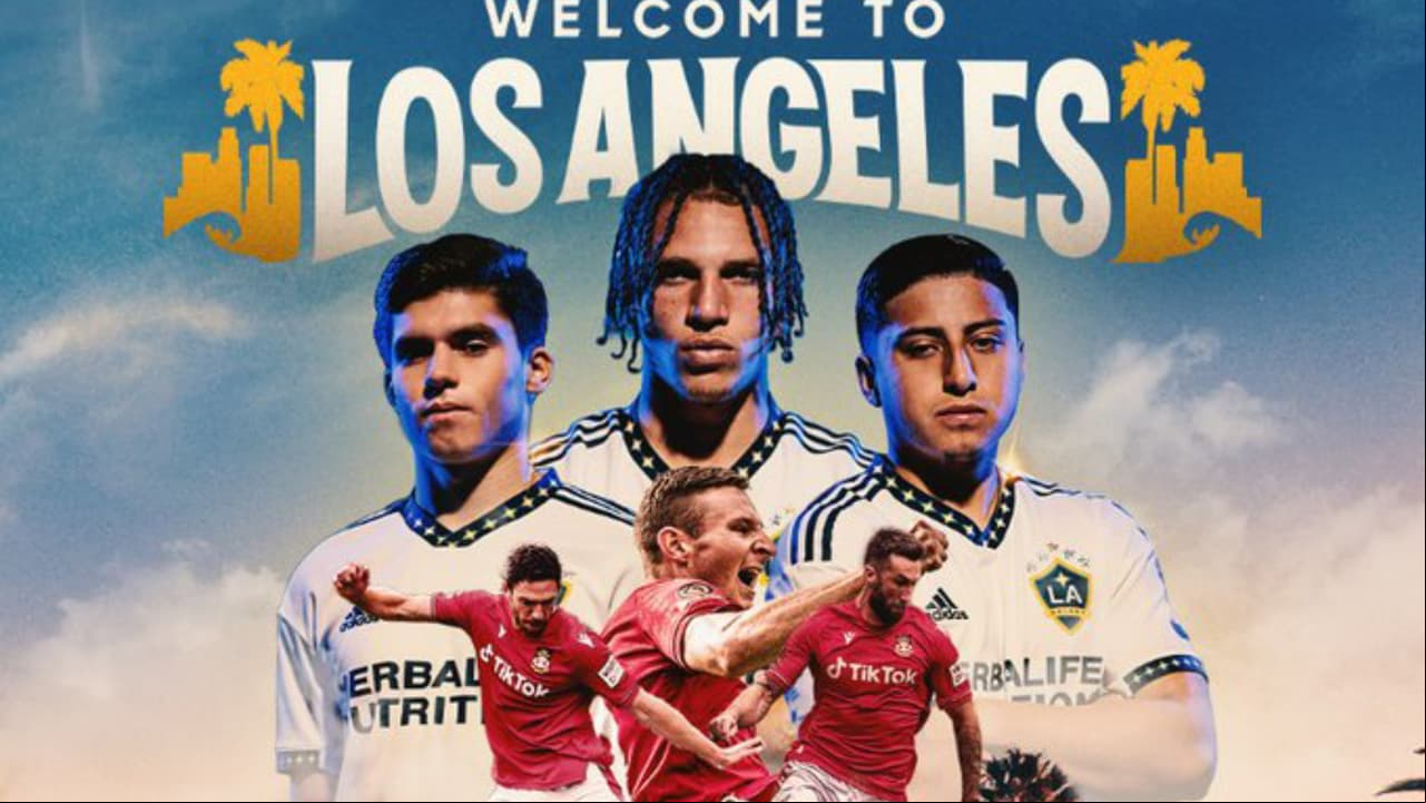 LA Galaxy II y Wrexham se enfrentarán el 22 de julio.