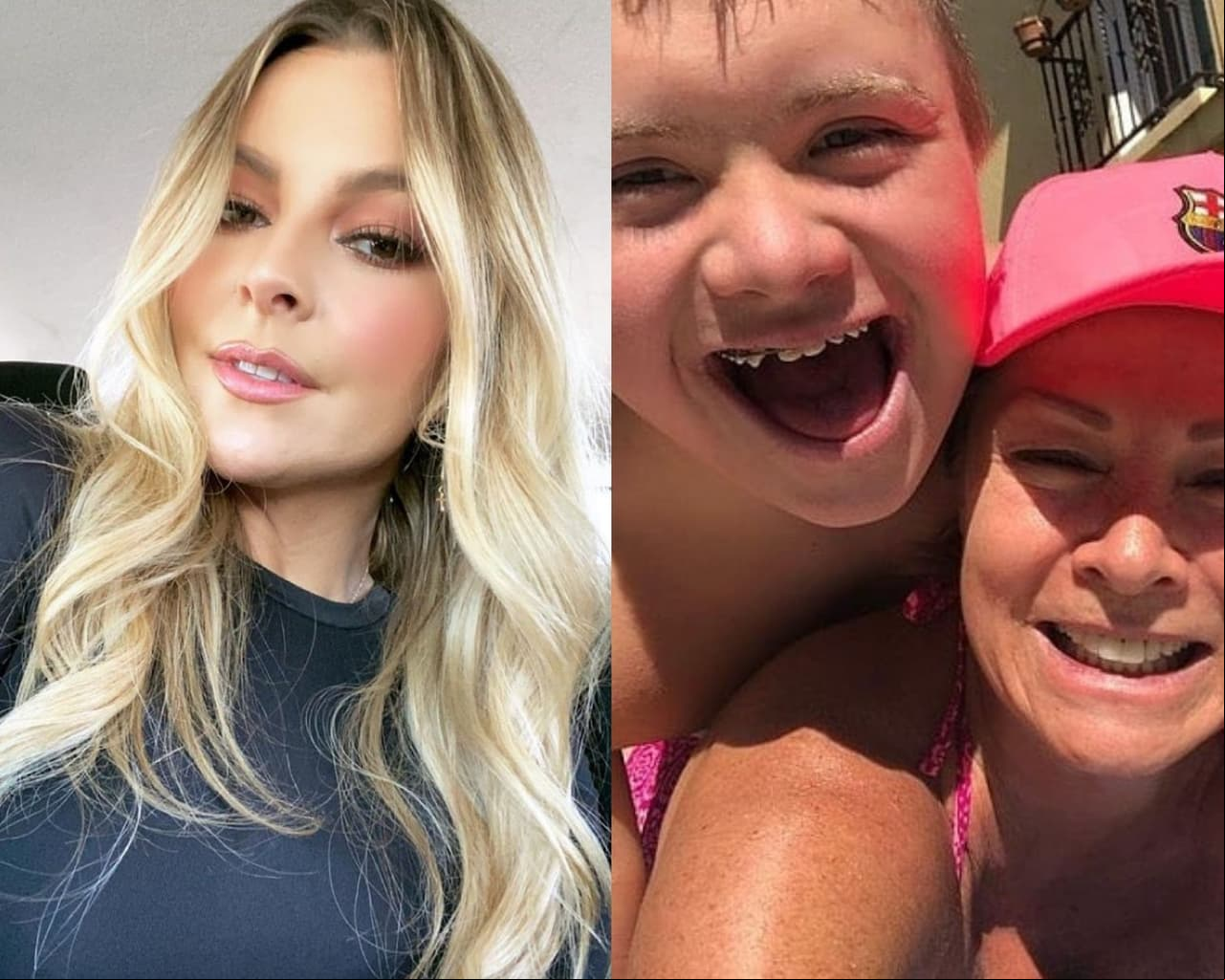 Marjorie de Sousa cae rendida ante la ternura de Luciano, hijo de Leticia Calderón.