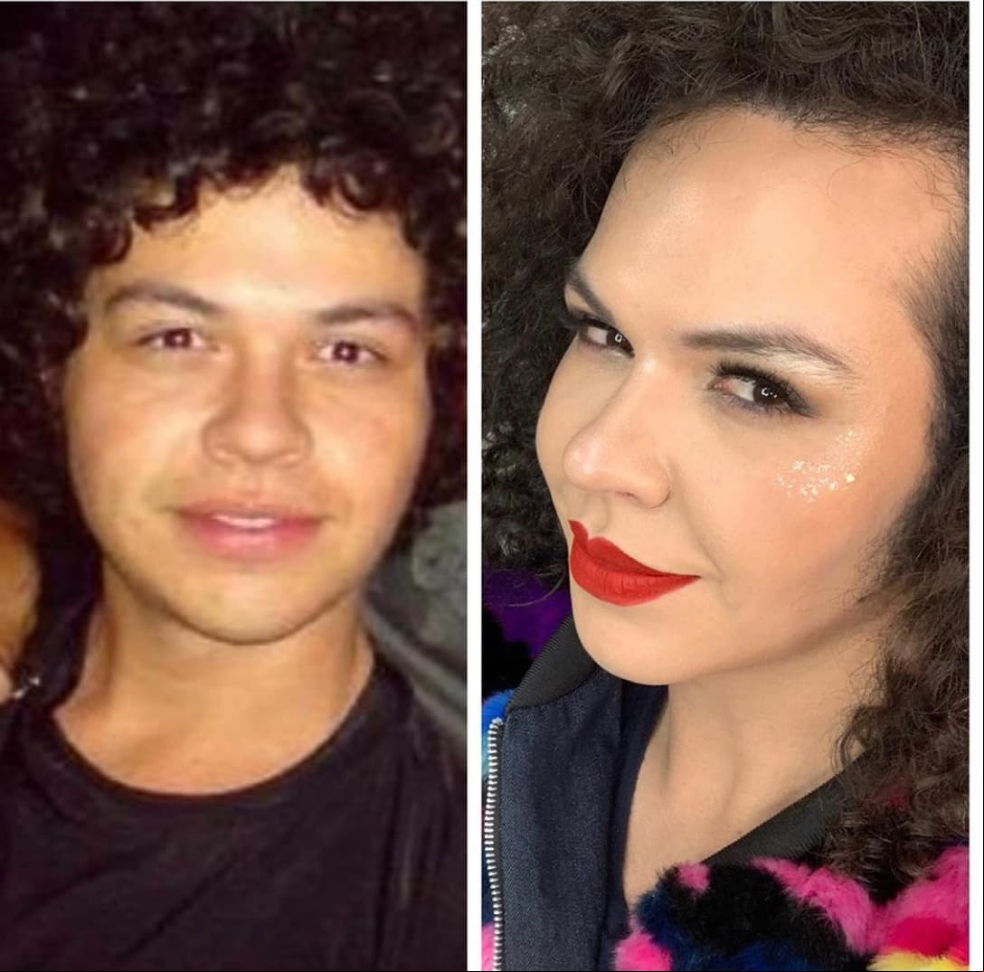 Asimismo, en su cuenta de Instagram, el también actor muestra su radical transformación, la cual ha logrado gracias a algunos procedimientos estéticos y a su talento con el pincel.