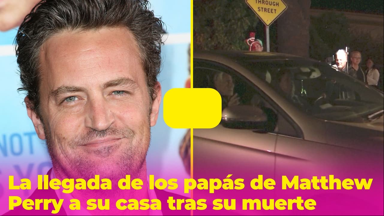 En video: así llegaron los papás de Matthew Perry a la casa del actor tras enterarse de su muerte
