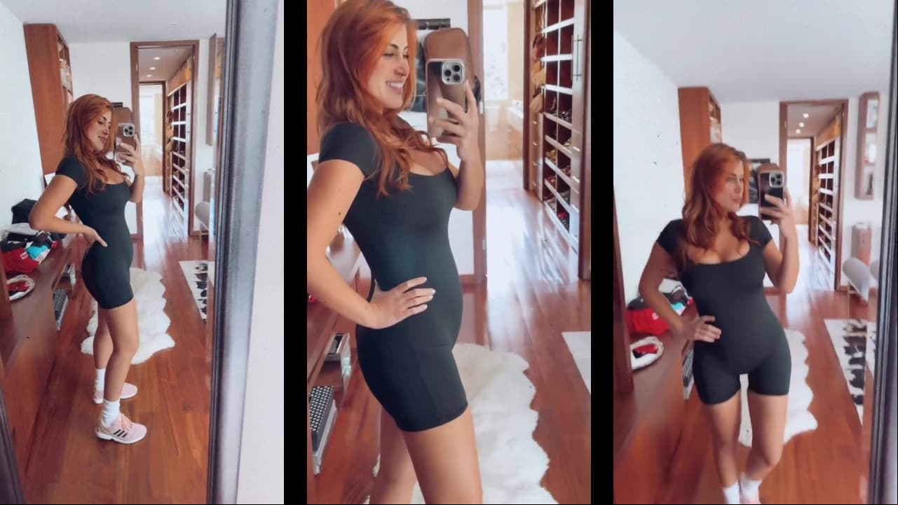 Sofía Rivera Torres, exhabitante de La Casa de los Famosos México, muestra su pancita de embarazo