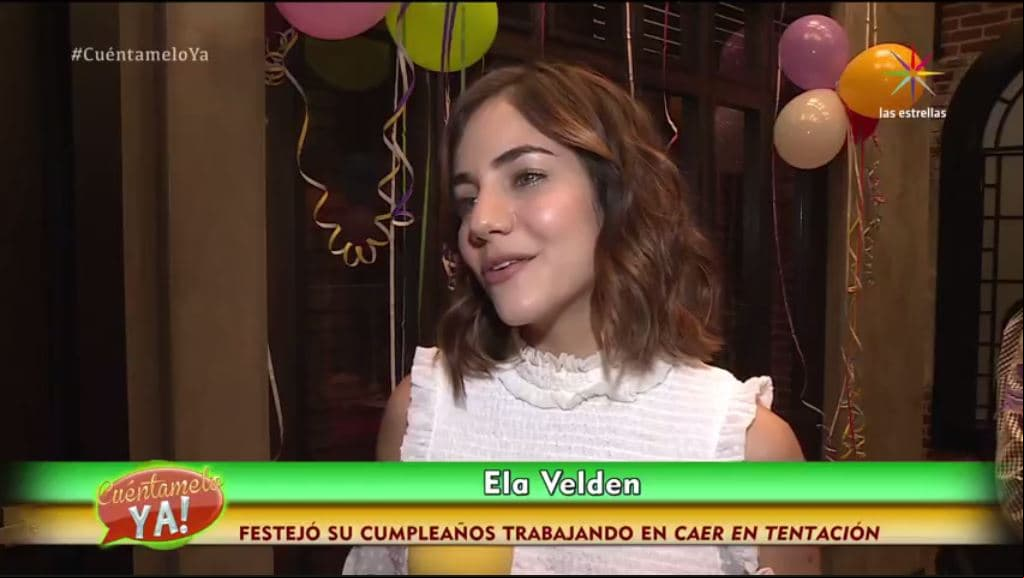¡Ela Velden festeja su cumpleaños en "Caer en tentación"!