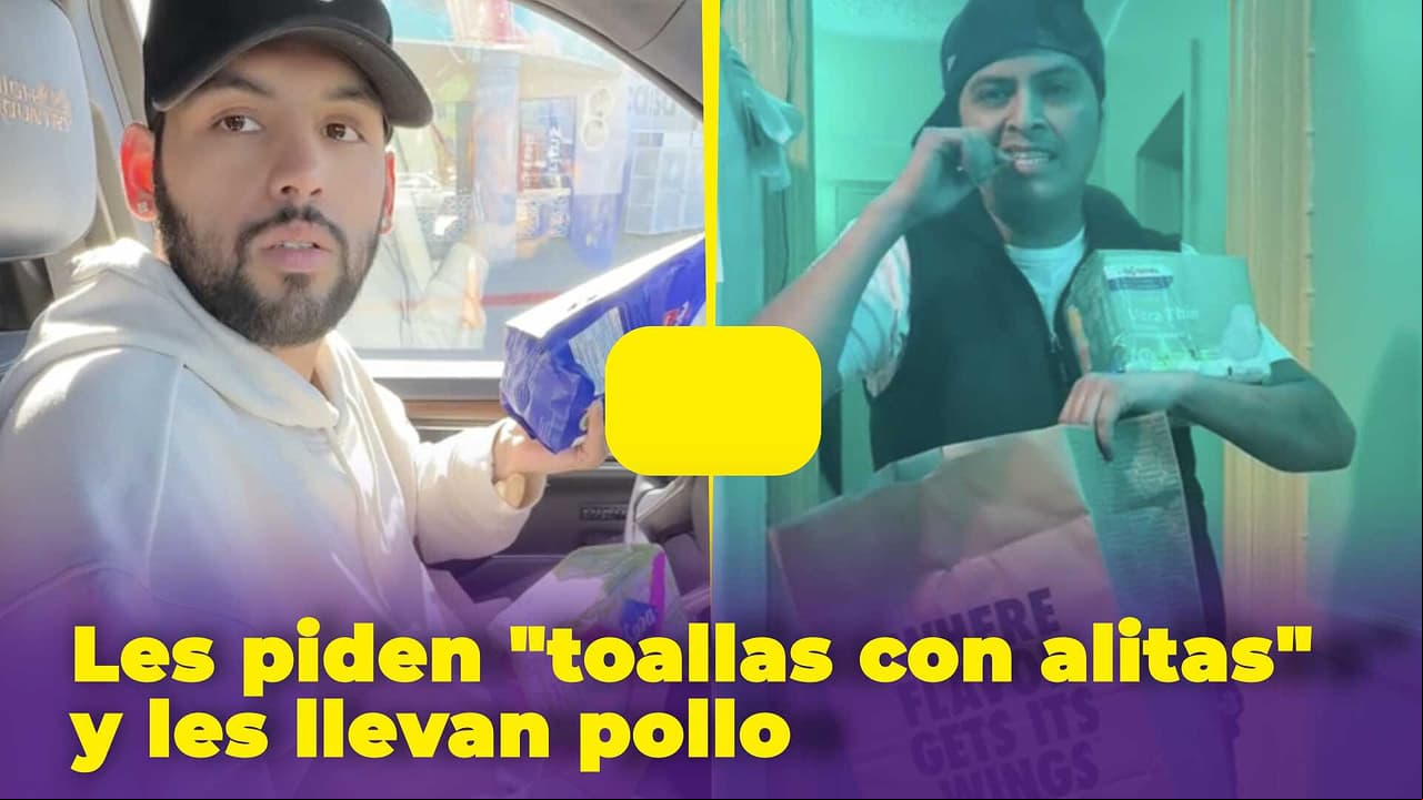 Les piden "toallas con alitas" a sus novios y les llevan pollo: el trend de TikTok