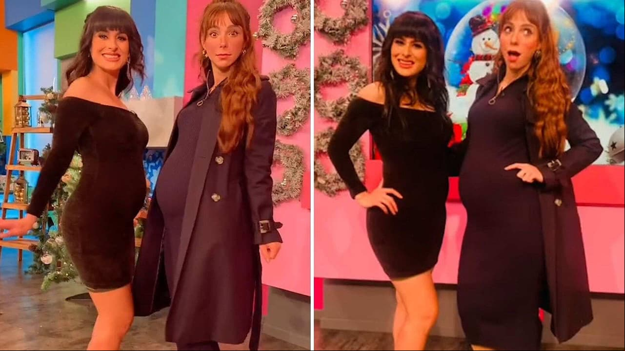 ¡Duelo de panzas!: Natalia Téllez y Wendy Braga presumen su embarazo con divertido baile