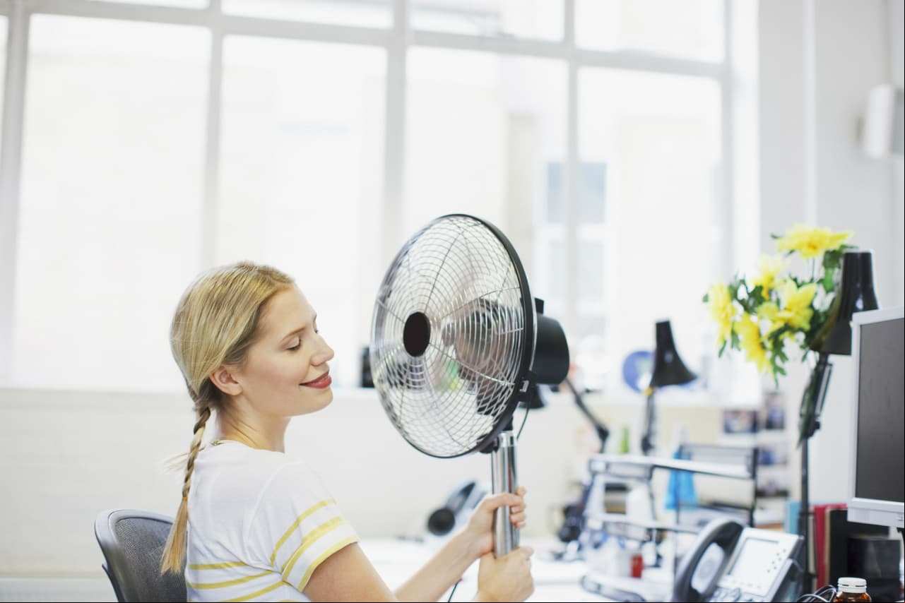 El hot: Contario al anterior, este tipo de persona siempre está peleando por el ventilador o para que prendan el aire acondicionado.