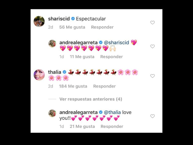 Famosos reaccionan ante la belleza de Andrea Legarreta