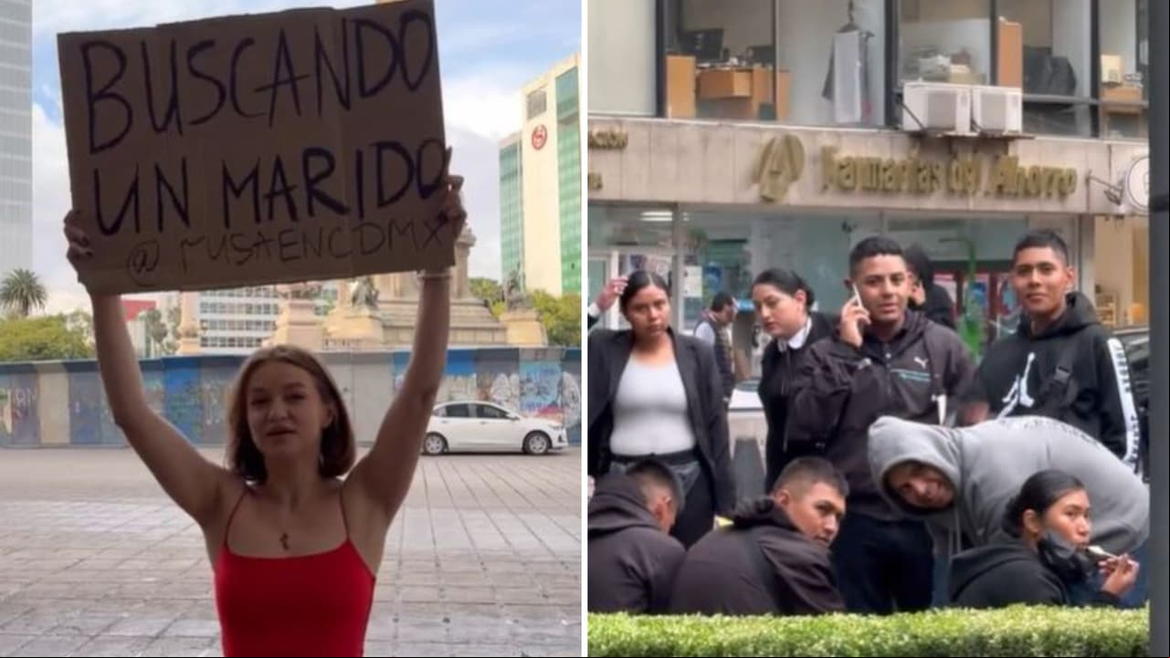 Mujer rusa se vuelve viral por buscar marido en calles de la CDMX.