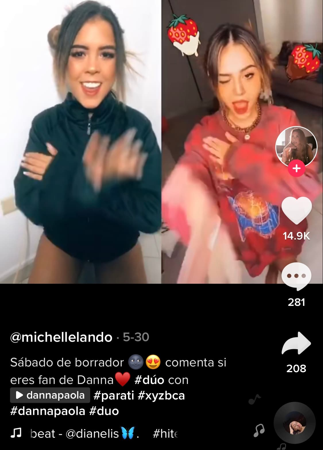 Lando es tan similar a Danna Paola que, incluso, ha realizado divertidas parodias de la intérprete de 'Oye Pablo' y 'Mala Fama'.
