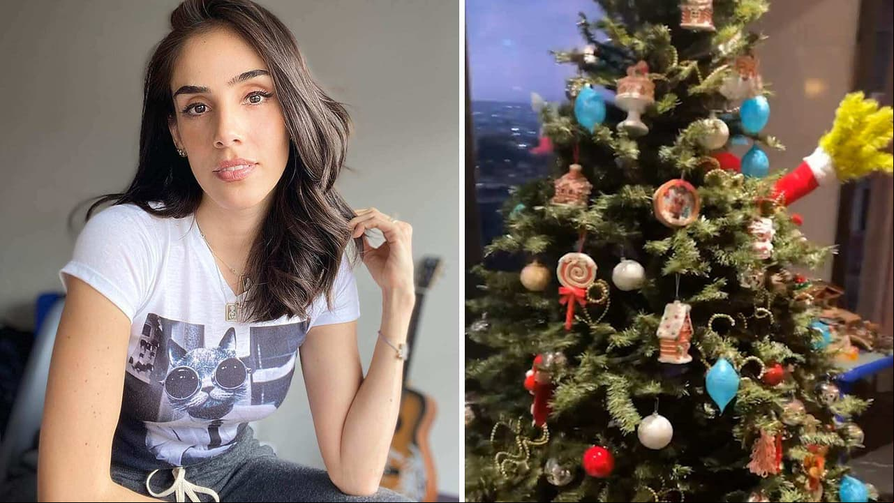 Sandra Echeverría presume su lujosa villa navideña y cómo decora su árbol de Navidad con un Grinch