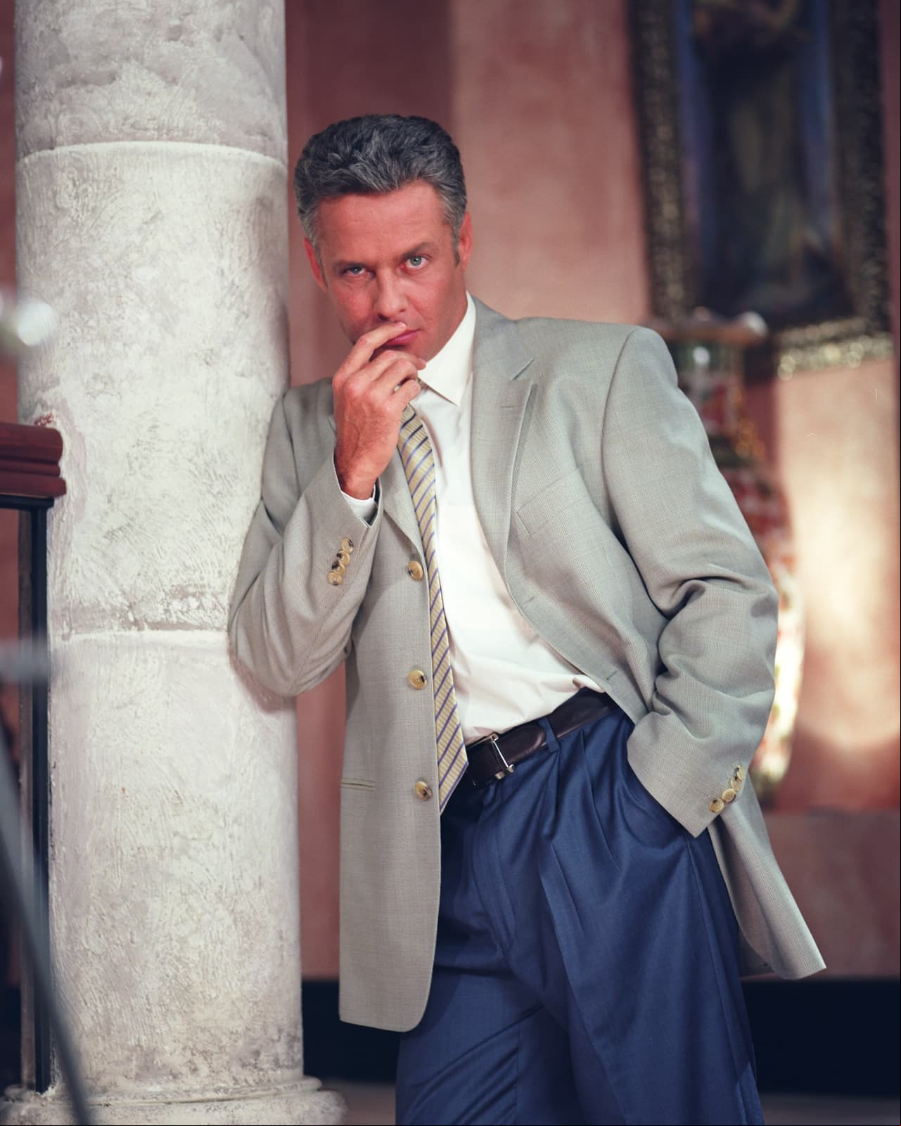En el triángulo amoroso de los protagonistas se encontró ‘Leonardo Muñoz de Santiago’, interpretado por Alexis Ayala.
