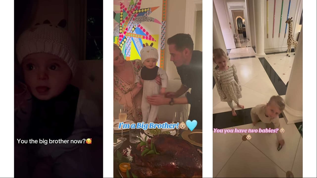 Paris Hilton mostró a su hijo Phoenix, asegurando que ya es el "hermano mayor".