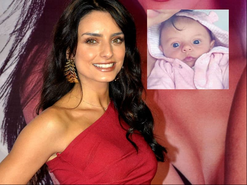 Aislinn Derbez presume cómo Omar Chaparro durmió a su hija Kailani