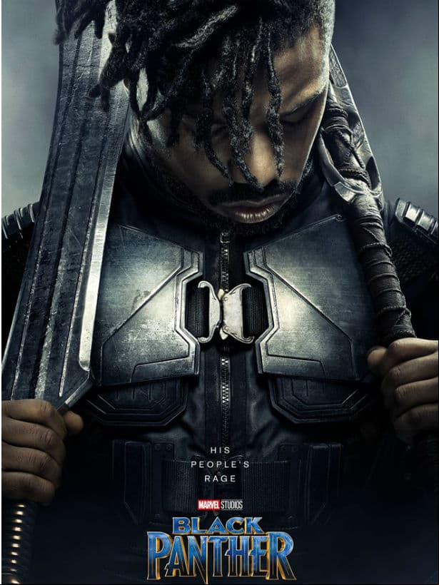 Michael B. Jordan es Erik Killmonger, un villano experto en combate cuerpo a cuerpo que tras ser desterrado buscará venganza y apoderarse del trono.
