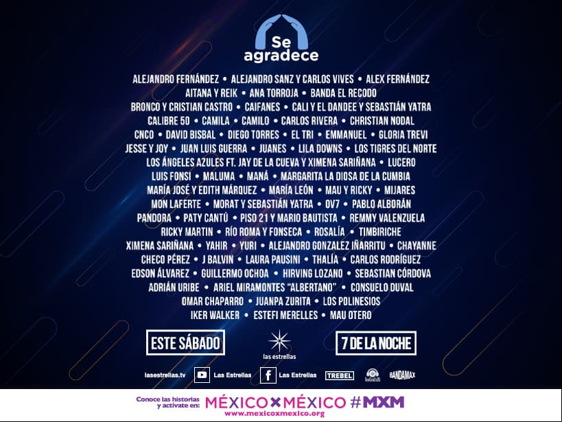 Póster oficial del concierto 'Se agradece'