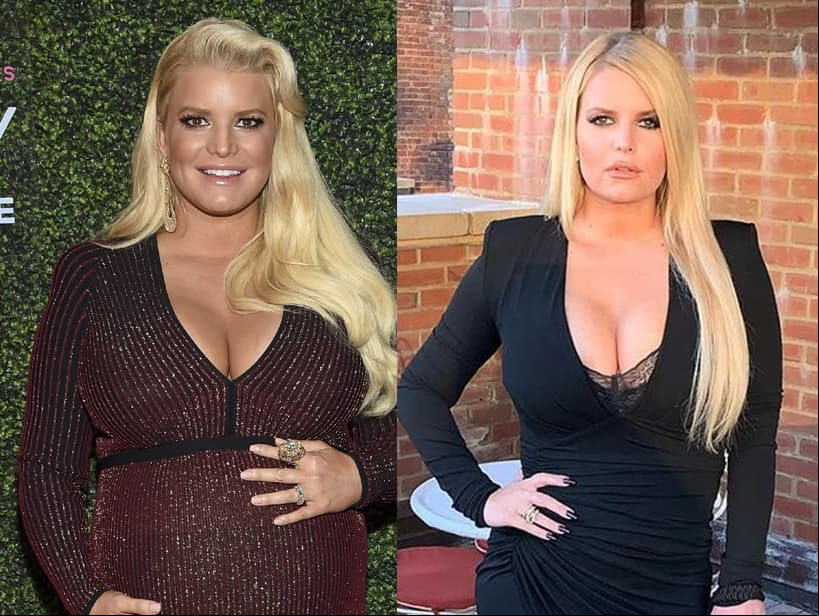 La cantante Jessica Simpson compartió en su cuenta de Instagram que llegó a pesar casi 109 kilos en su tercer embarazo, bajando 45 kilos en seis meses, situación de la que se siente orgullosa.