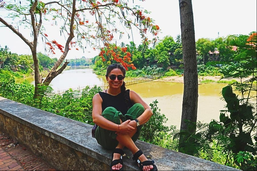 Luang Prabrang fue su siguiente destino. Ahí aprovechó para visitar MandaLao Elephant Conservation, un santuario dedicado al rescate de los elefantes.