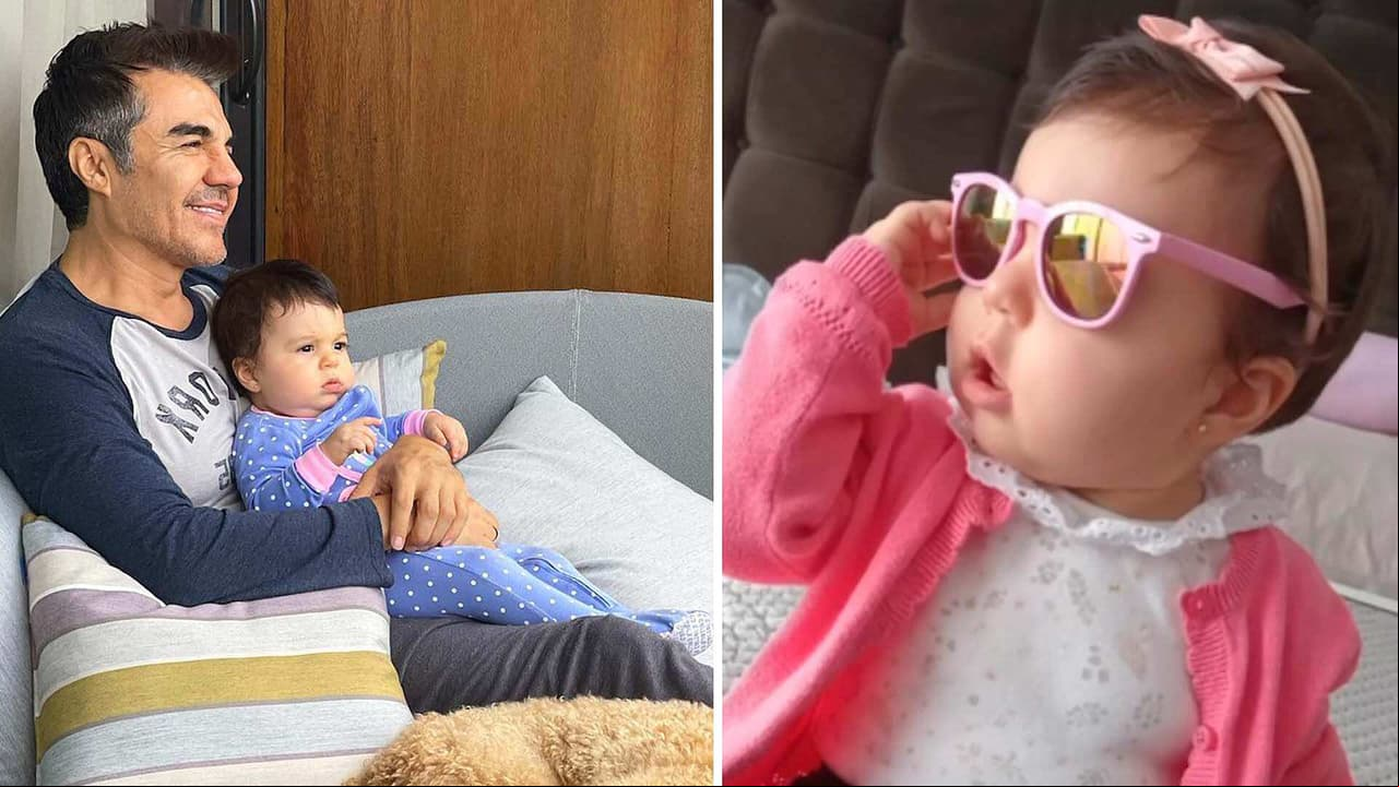 Adrián Uribe celebra con tierno video que su bebé Emily ya le dice "Papá"