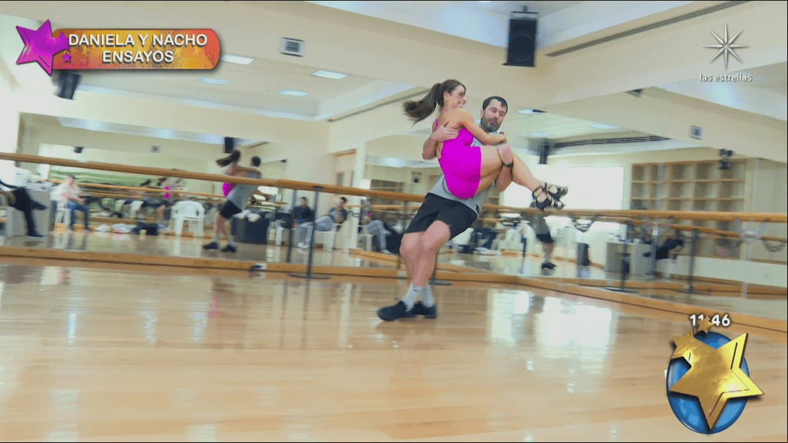 Nacho Casano y Dani Fainus en los ensayos de Las Estrellas bailan en Hoy