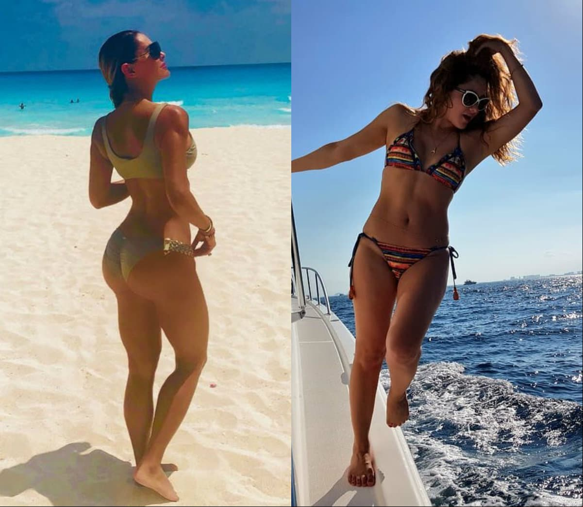 Sherlyn y Ninel Conde protagonizan sensual baile en bikini