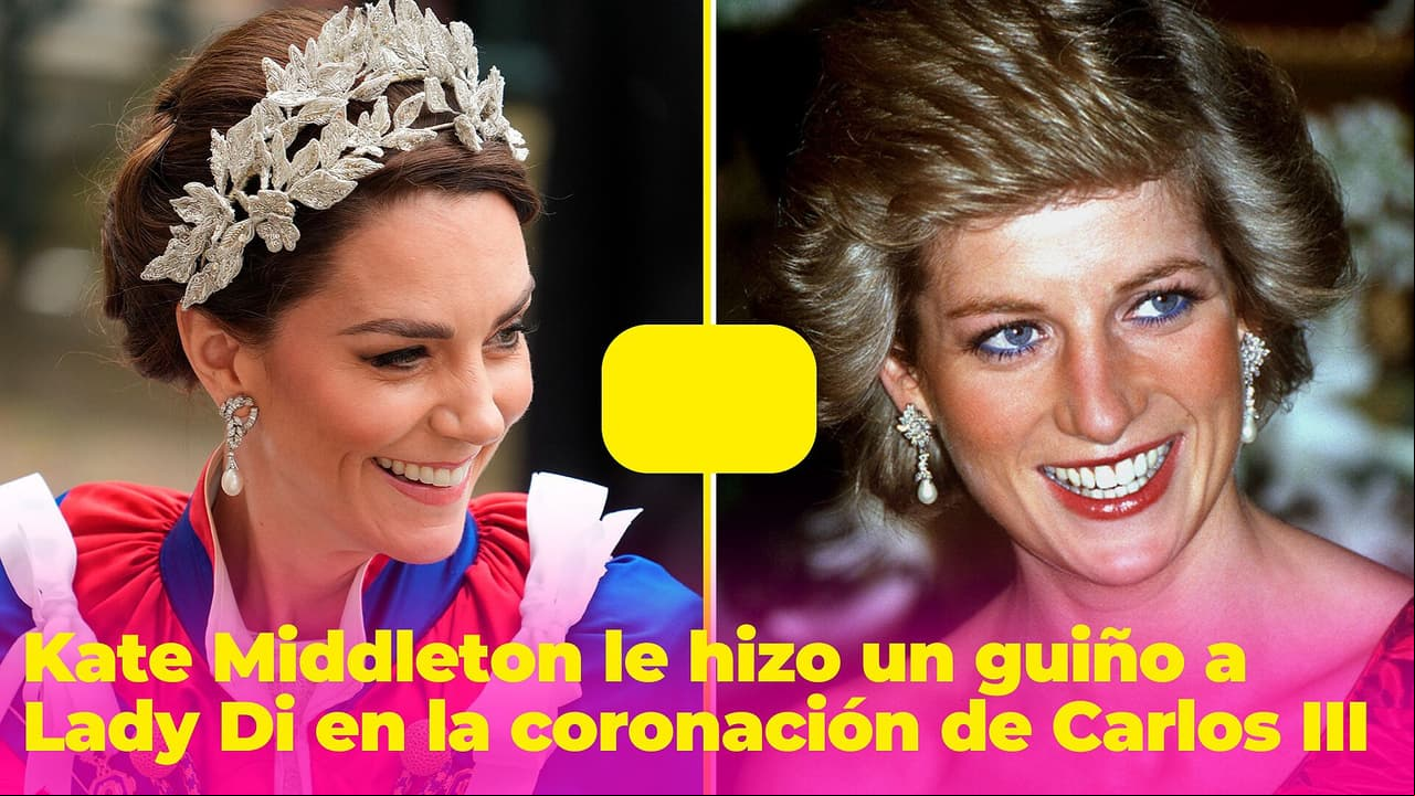 Kate Middleton le hizo un guiño a su suegra, Diana de Gales, en la coronación de Carlos III