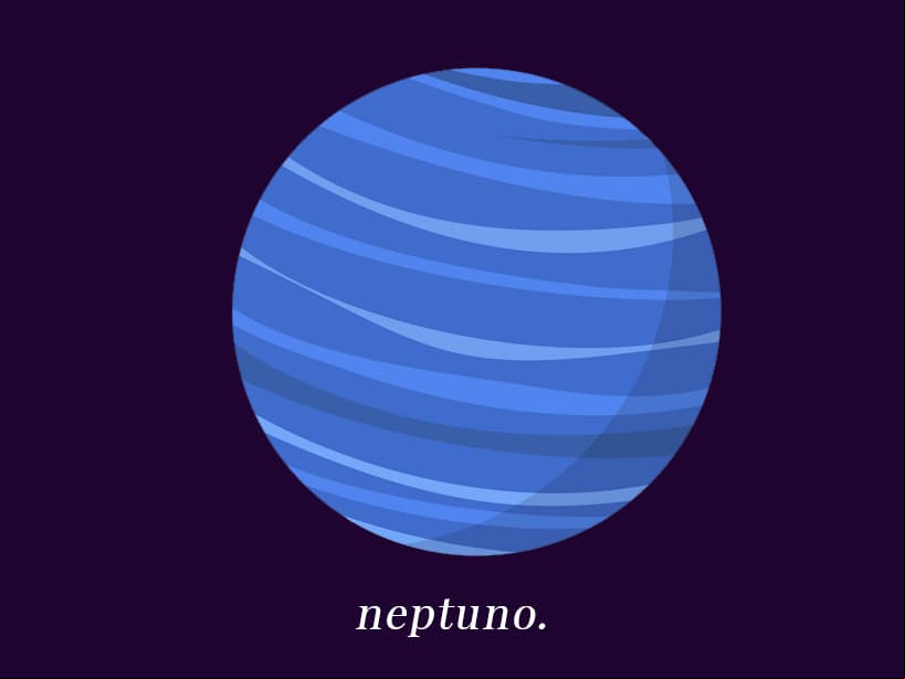 NEPTUNO: Representa los sueños, los ideales y las creencias. Vemos en este planeta si una persona está interesada en temas esotéricos, ocultos, religiosos y espirituales. Simboliza empatía y la caridad. Palabra clave: espiritualidad. Signo asociado: Piscis.