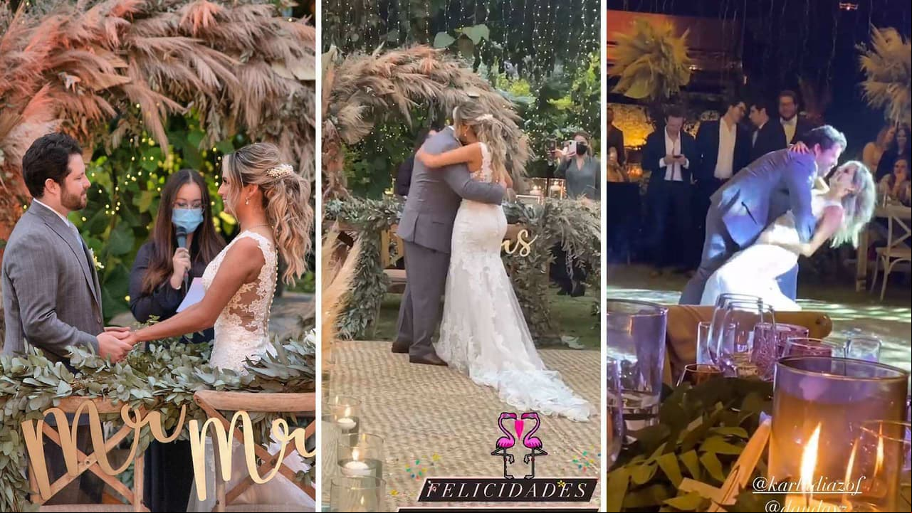 Karla Díaz de JNS se casa en romántica boda y así lucía vestida de novia en su primer baile
