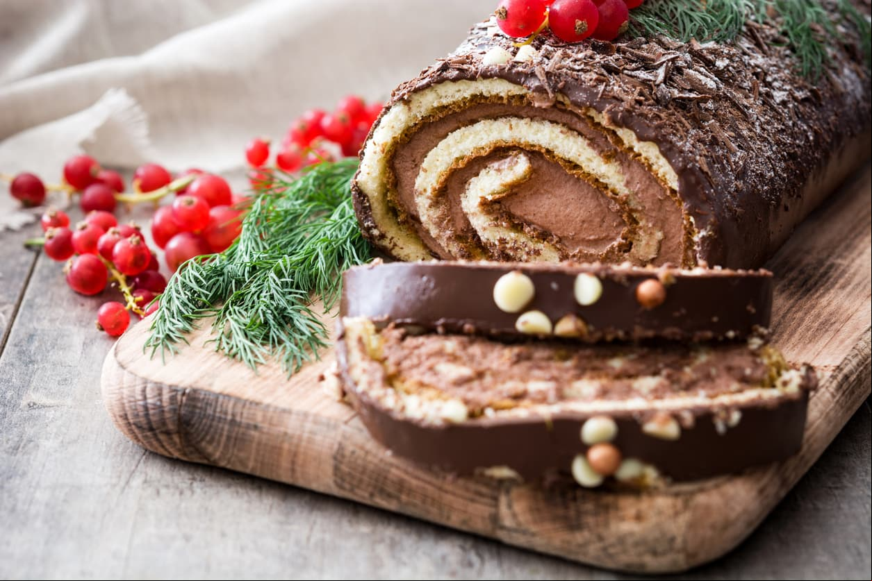 Te decimos cómo preparar un exquisito Tronco de Navidad