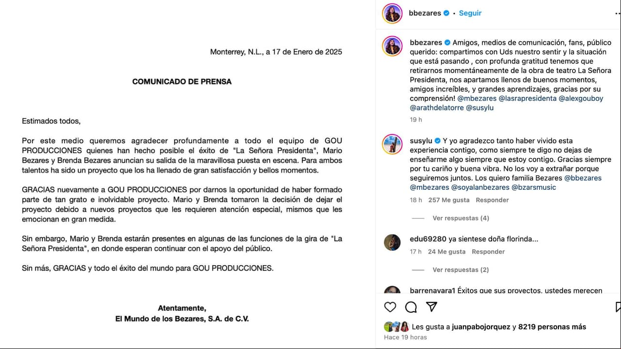 Comunicado "El Mundo de los Bezares".
