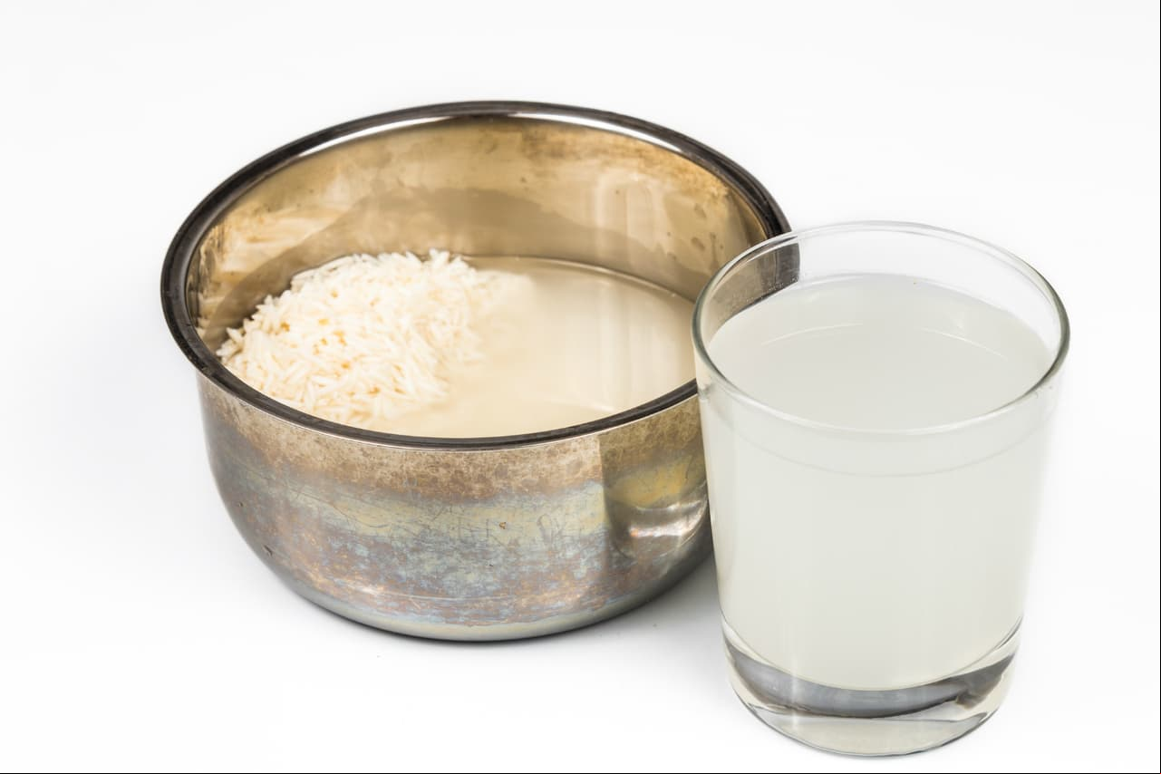 El agua de arroz es muy utilizada por las mujeres orientales