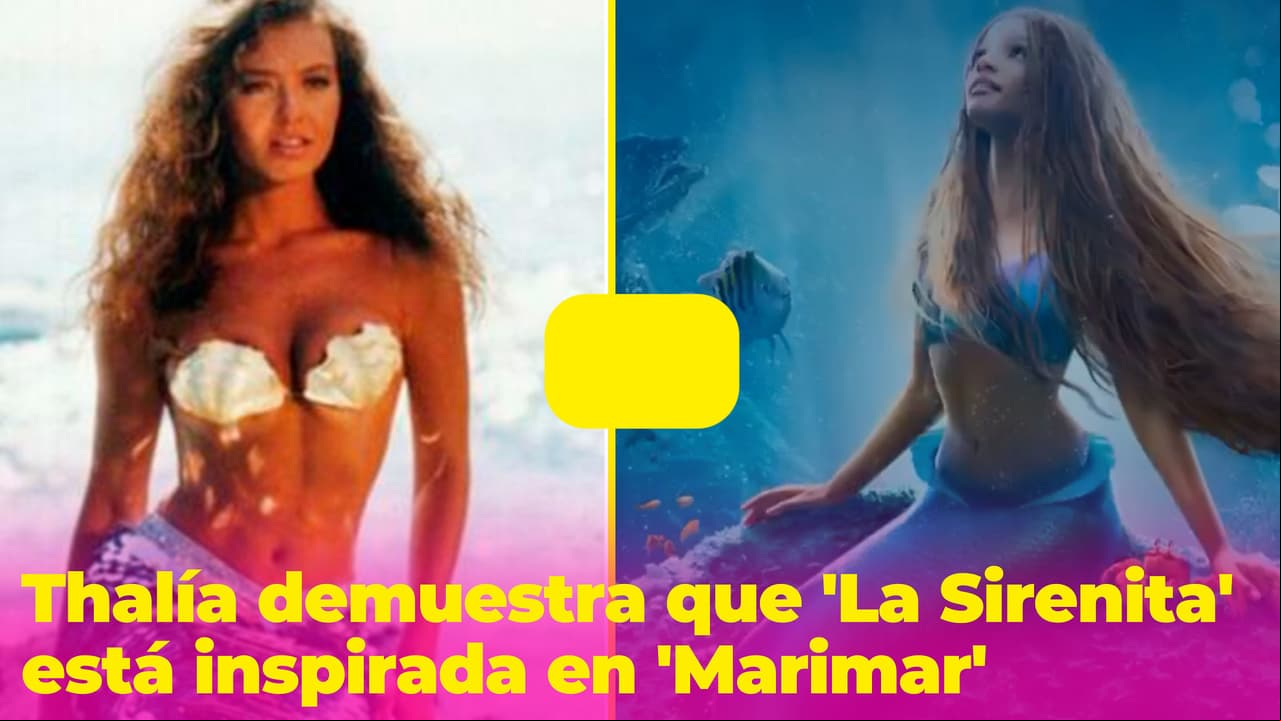 Thalía 'reclama' que 'La Sirenita' le copió a 'Marimar': demostró que una escena de pelea es igualita