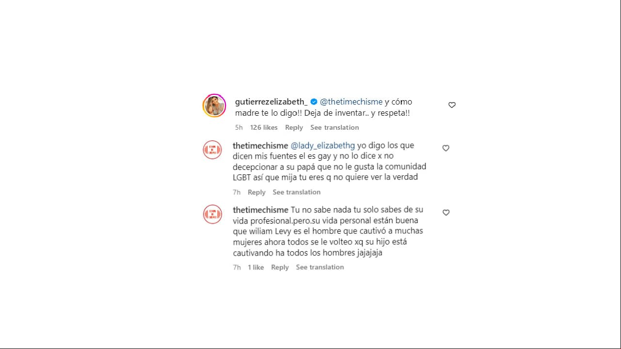 Elizabeth Gutiérrez desmiente rumores de la orientación sexual de su hijo