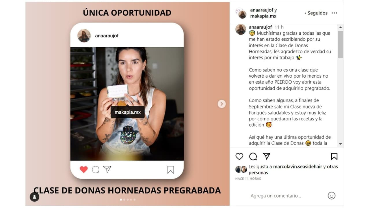Ana Araujo presumió logro en su negocio.