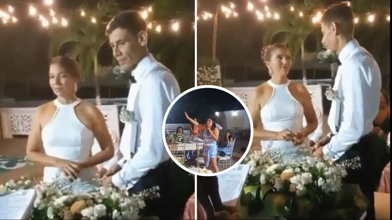 Novia se niega a casarse en pleno altar y exhibe al novio por dejarla endeudada con la boda