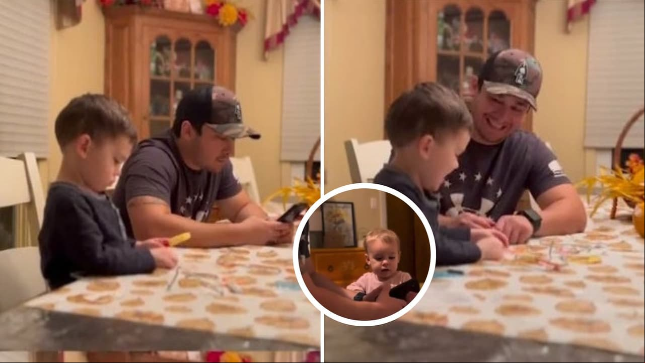 Papá muestra cómo la adicción al celular afecta a los hijos: el resultado te hará llorar