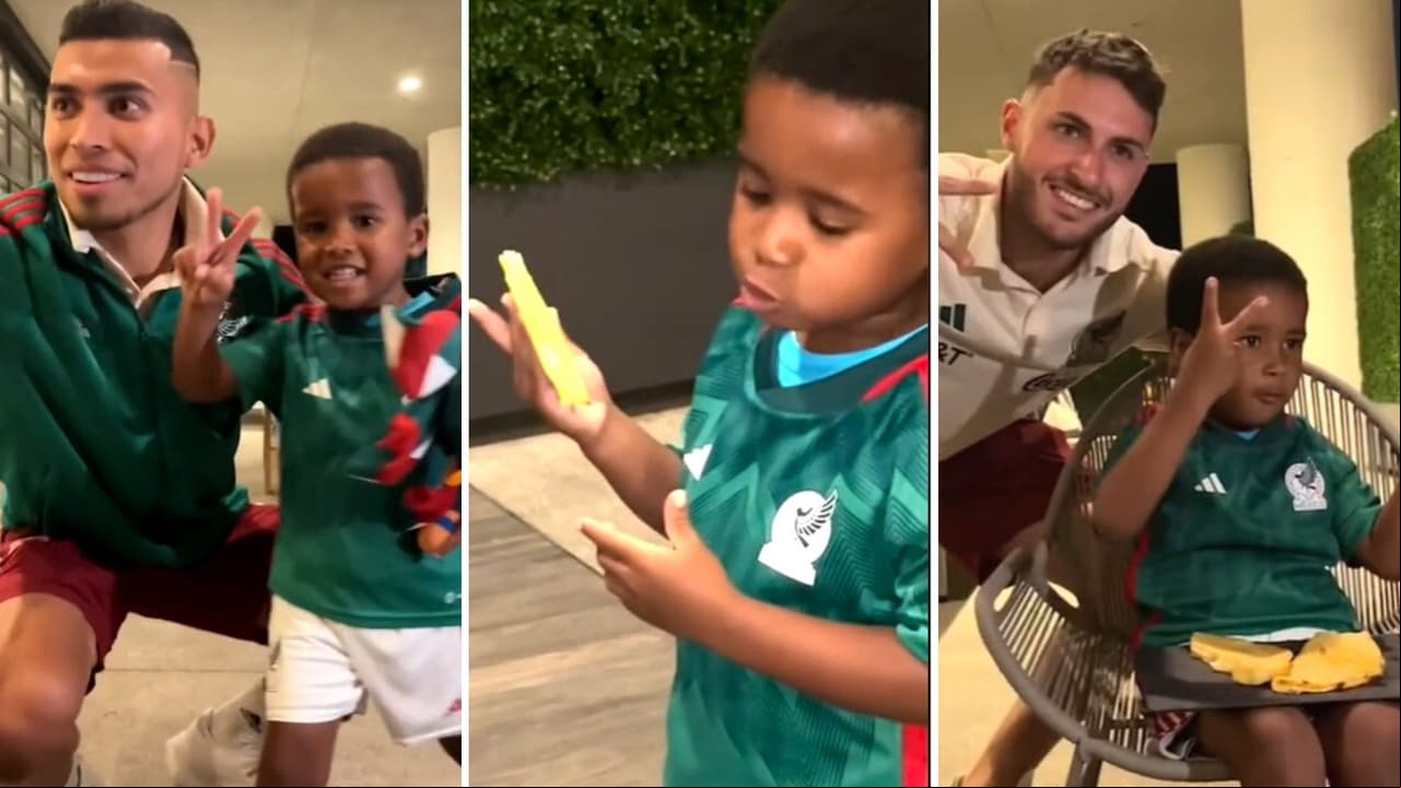 Selección Nacional de fútbol regala quesadillas a niño africano que quiere ser mexicano