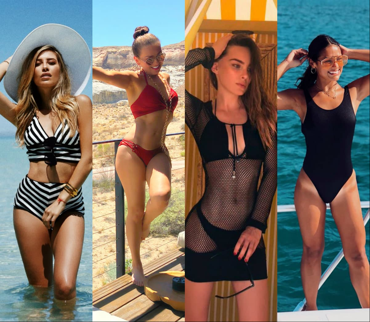 Estas famosas calentaron el verano y las redes sociales al lucir sus encantos en diminutos bikinis