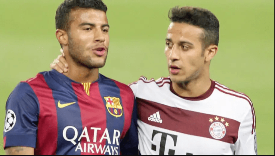 Rafinha y Thiago Alcántara, jugadores del Celta de Vigo y Bayern Munich respectivamente, son hijos del exjugador brasileño Mazinho, quien jugó para la selección de Brasil, asi como para Vasco da Gama, Palmeiras, Lecce, Florentina y Celta de Vigo, entre otros.