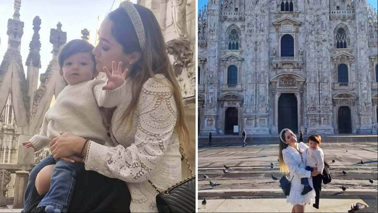 Sherlyn comparte sus lujosas vacaciones en Italia, mientras André roba cámara