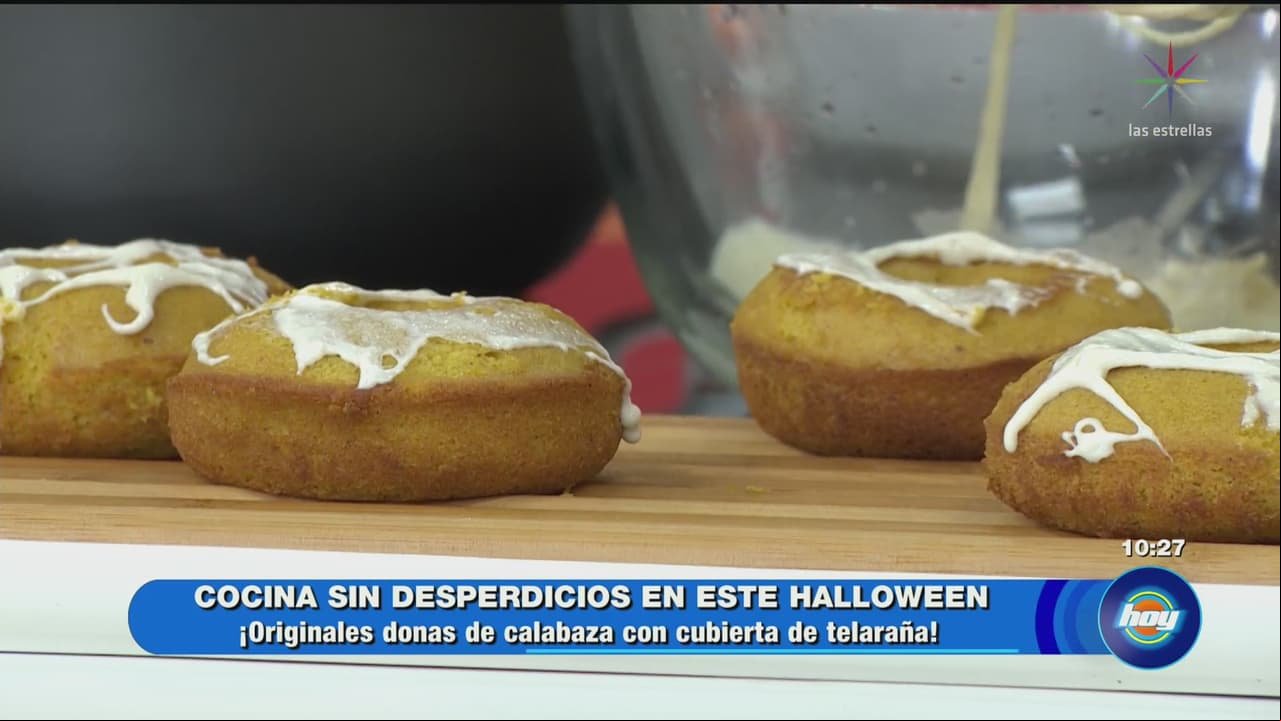 ¡Cocina sin desperdicios donas de calabaza!