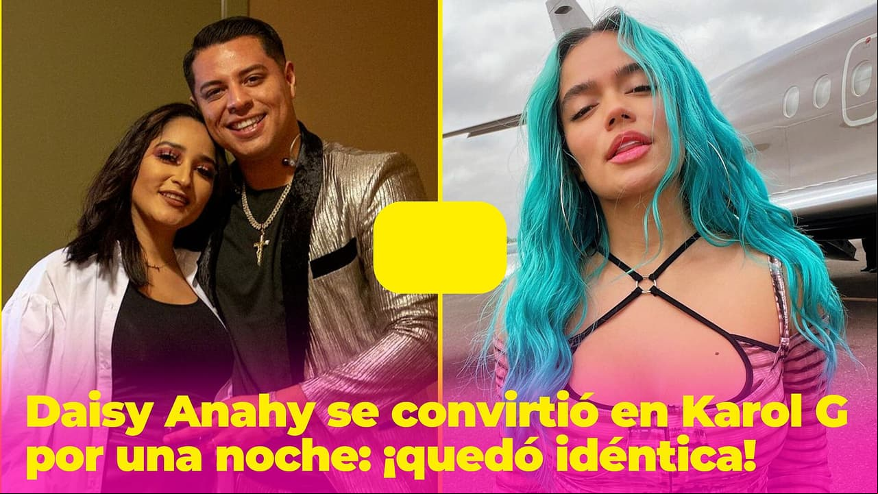 Daisy Anahy se vuelve Karol G por una noche con todo y su excabellera azul: quedó idéntica