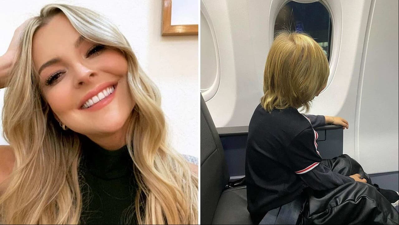 Marjorie de Sousa deja ver, por fin, la carita de su hijo Matías
