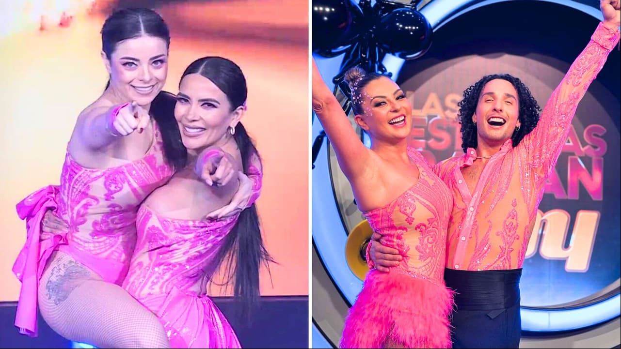 Violeta Isfel y Dania Méndez usaron un vestuario similar al de Mariana Ochoa y Jorge Anzaldo en 'Las Estrellas bailan en Hoy'
