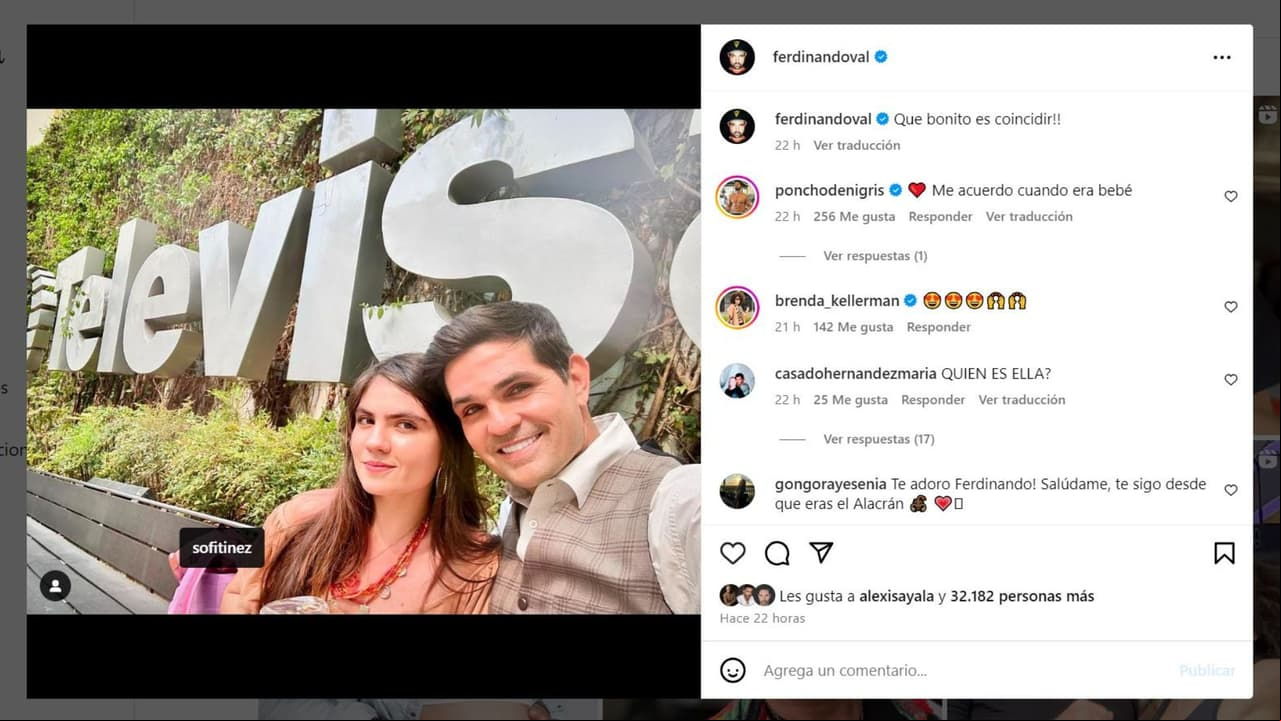 Ferdinando presume a su hija mayor, Sofía.