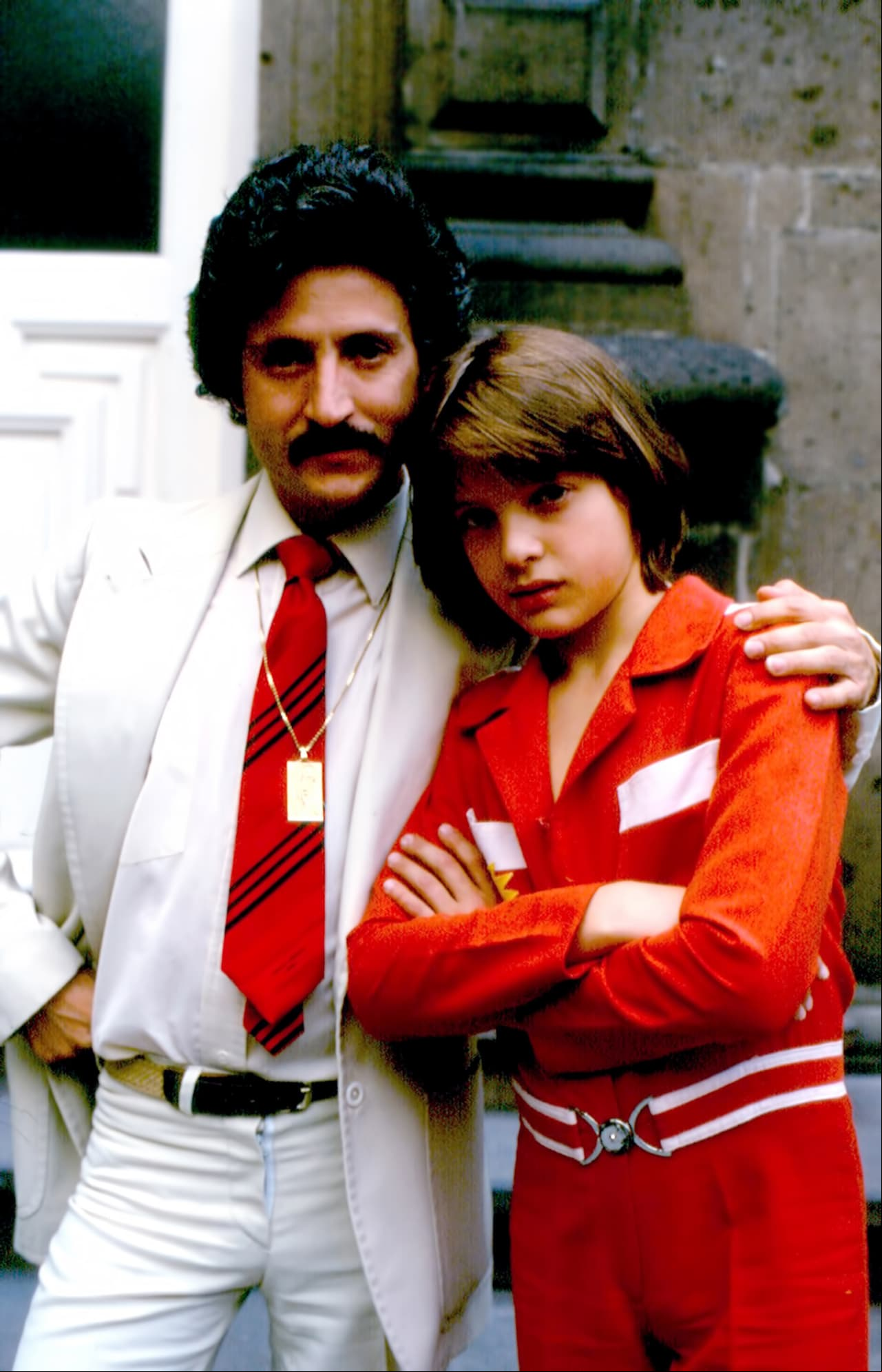 Luisito Rey con su hijo Luis Miguel