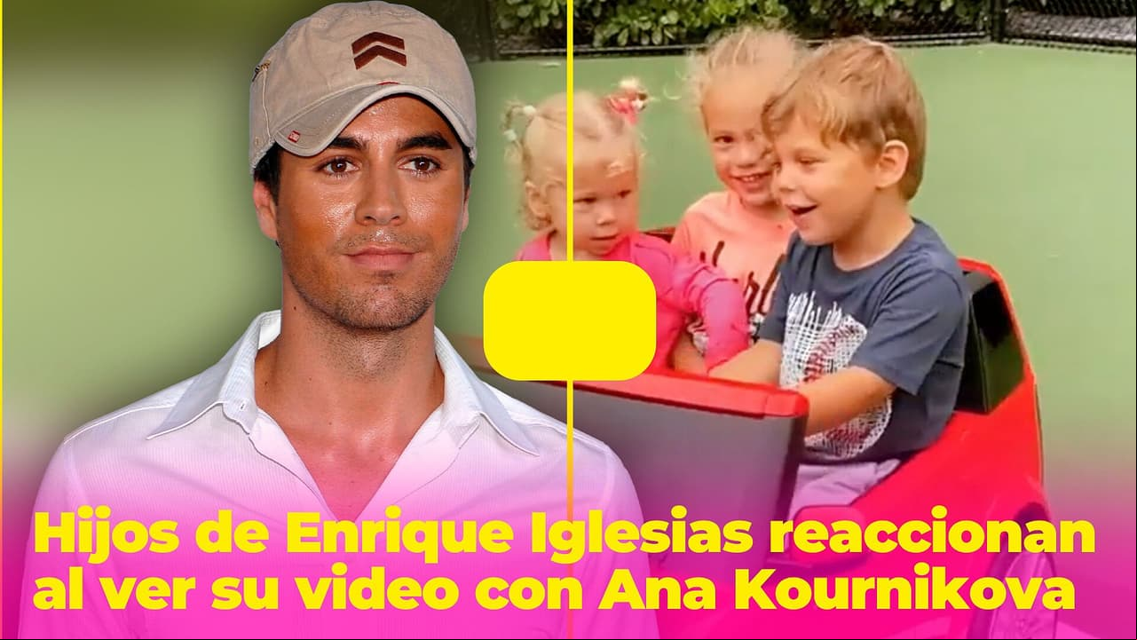 La enternecedora reacción de los hijos de Enrique Iglesias y Ana Kournikova al ver a sus papás en el video de 'Escape'